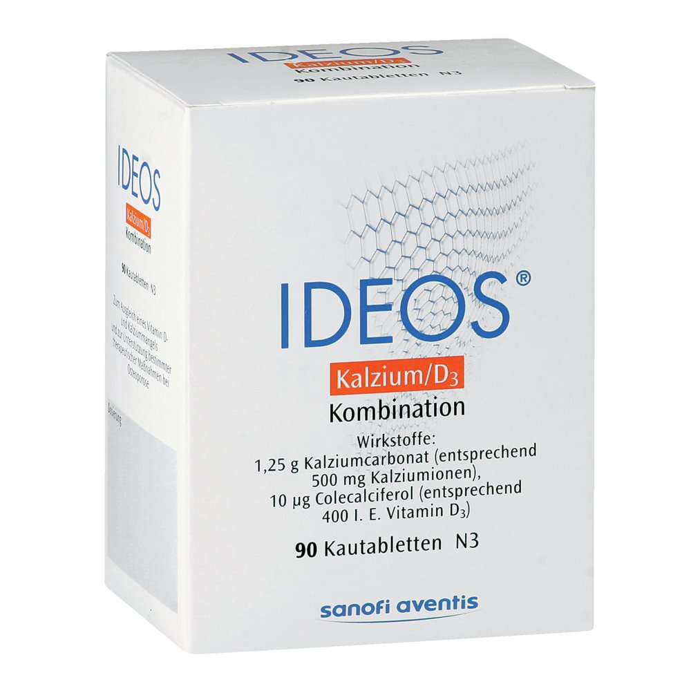 IDEOS 500 Mg 400 I E Kautabletten 90 St Gesund De