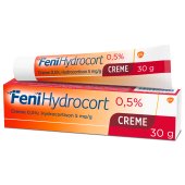 FeniHydrocort Creme 0,5 %, Hydrocortison 5 mg/g, wirksam bei Hautentzündungen, 30 g