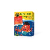 MÖLLER'S Omega-3 Gelee Fisch Erdbeere Kautabletten