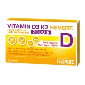 Vitamin D3 K2 Hevert plus Calcium und Magnesium 2000 IE